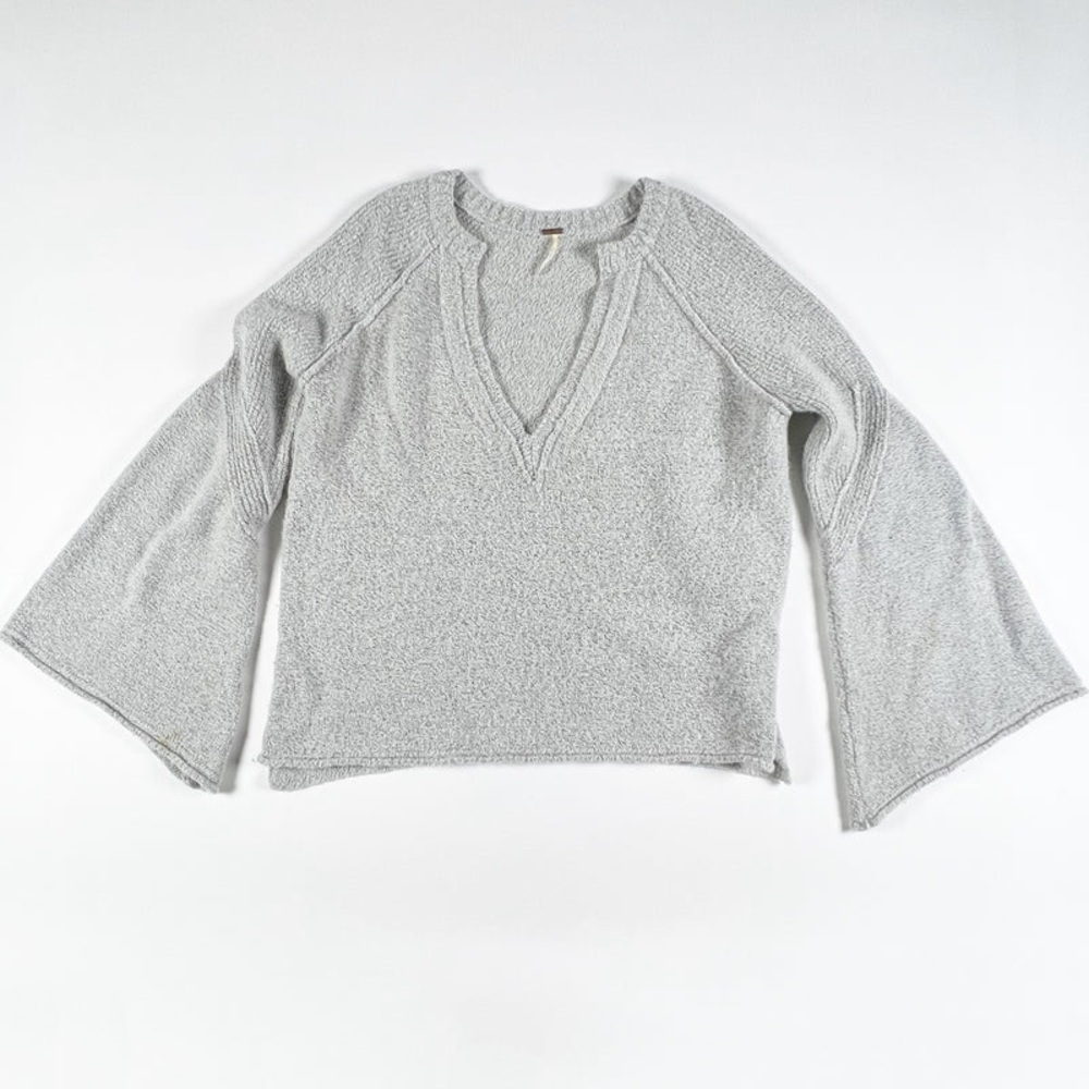 EUC Free People Bell Sleeve Wool Sweater